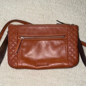 Vera Bradley Triple Compartment Crossbody in Quilted Leather
